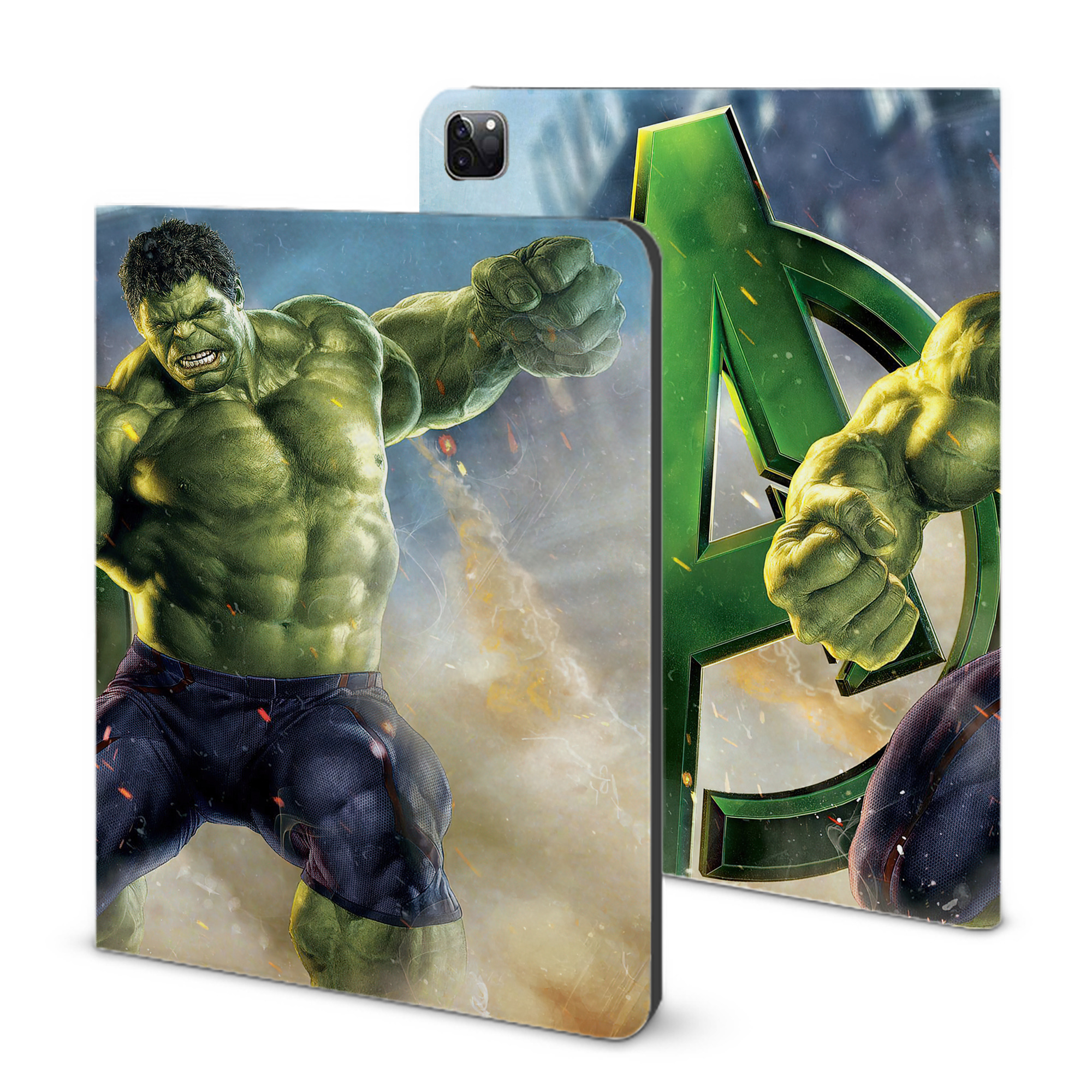 （画像用） アベンジャーズ The Avengers IPad ケース ブック型 PUレザー TPU 耐衝撃 軽量 薄型 ペン収納なし 全面保護 IPad 各モデル対応